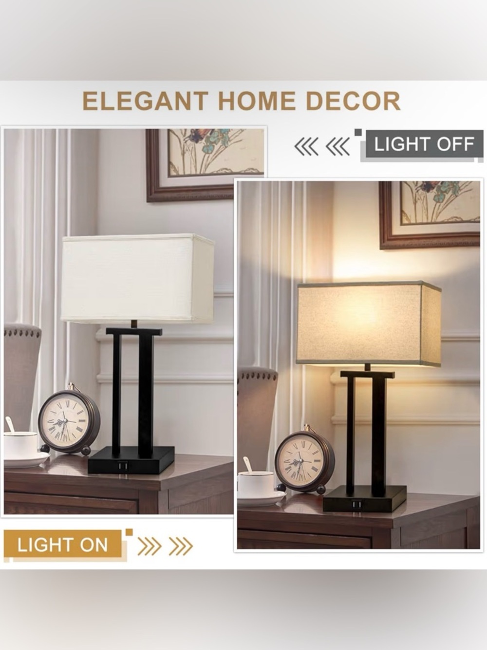 NWOT Seaside Village | Rectangle Lamp Shades Set of 2, 16"L x 8"W x 10"H Beige - Picture 6 of 8